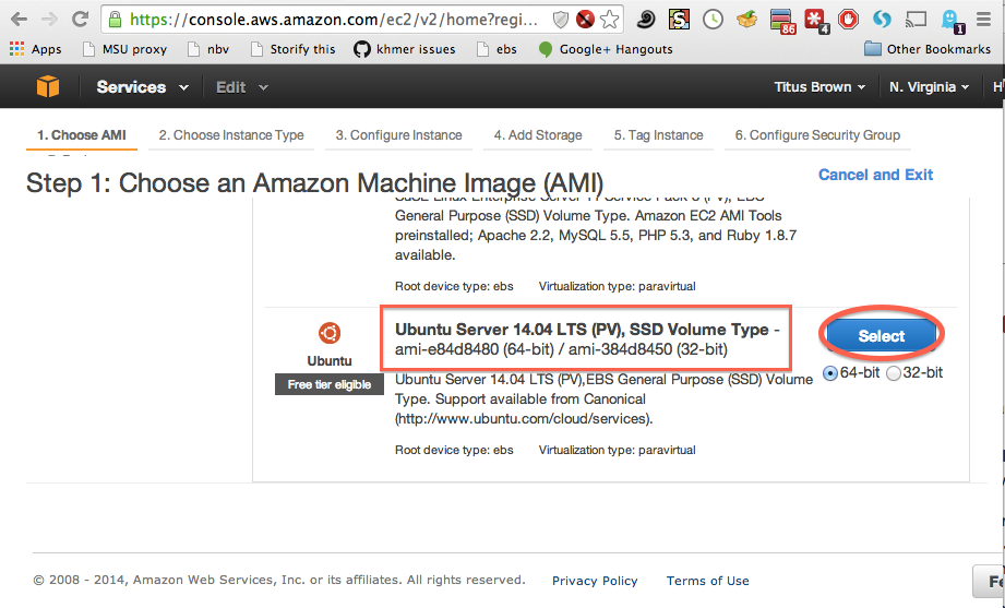 Start up an EC2 instance — angus 5.0 documentation